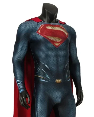 Disfraz Enterizo Cosplay Superman Man of Steel con Capa