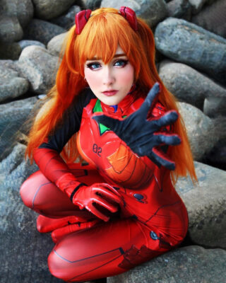 Disfraz Enterizo Cosplay Evangelion Asuka Langley