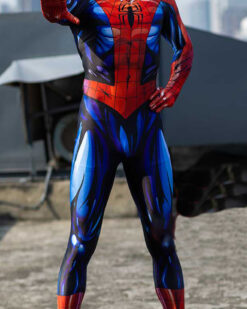 Disfraz Enterizo Cosplay Spiderman Comic Con máscara