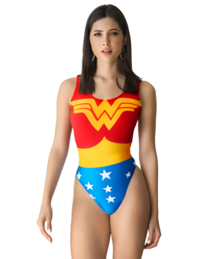 Vestido de baño enterizo Cosplay Wonder Woman Mujer Maravilla