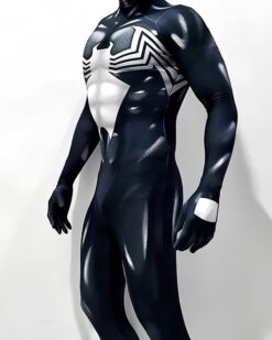 Disfraz Enterizo Cosplay Spiderman Venom Symbiote Con Mascara