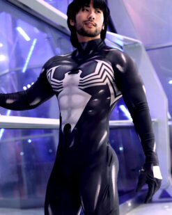 Disfraz Enterizo Cosplay Spiderman Venom Symbiote Sin Mascara