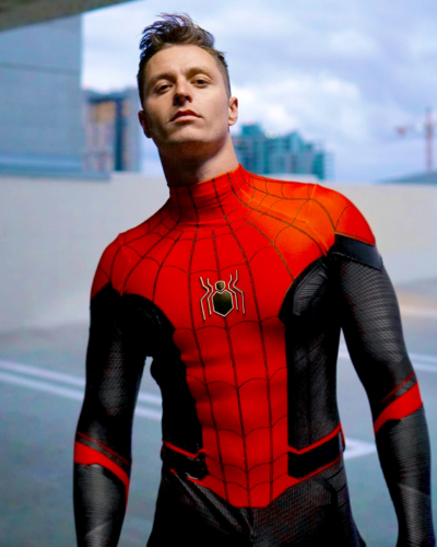 Disfraz Enterizo Cosplay Spiderman Far From Home sin máscara