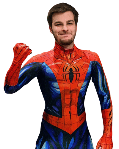 Disfraz Enterizo Cosplay Spiderman Comic Sin máscara