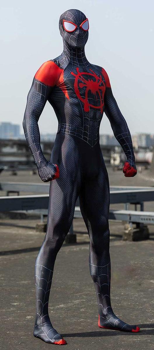 Disfraz Enterizo Cosplay Spiderman Miles Morales con máscara - Image 2
