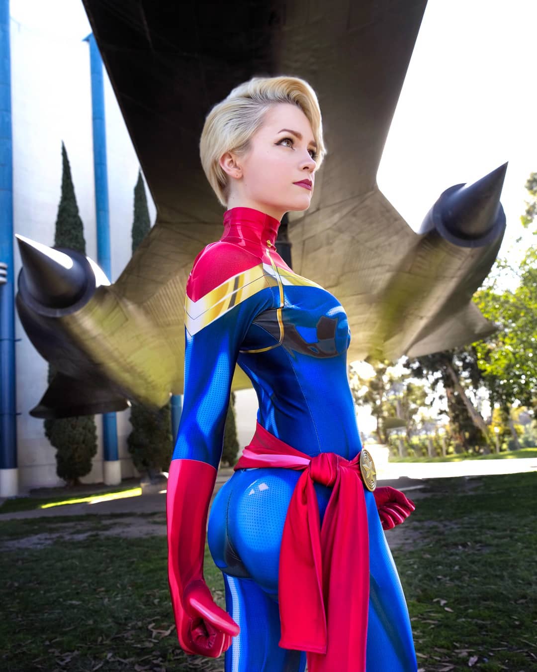 Disfraz Enterizo Cosplay Capitana Marvel - Image 3