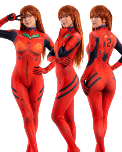 Disfraz Enterizo Cosplay Evangelion Asuka Langley - Image 3