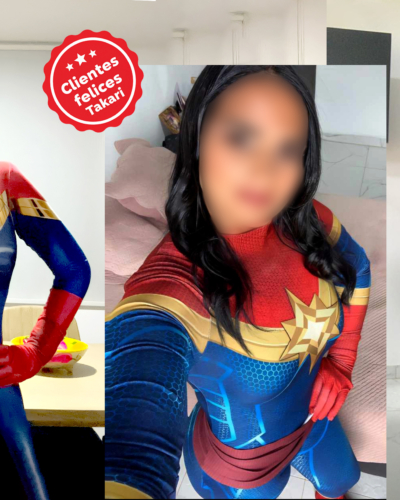 Disfraz Enterizo Cosplay Capitana Marvel - Image 4