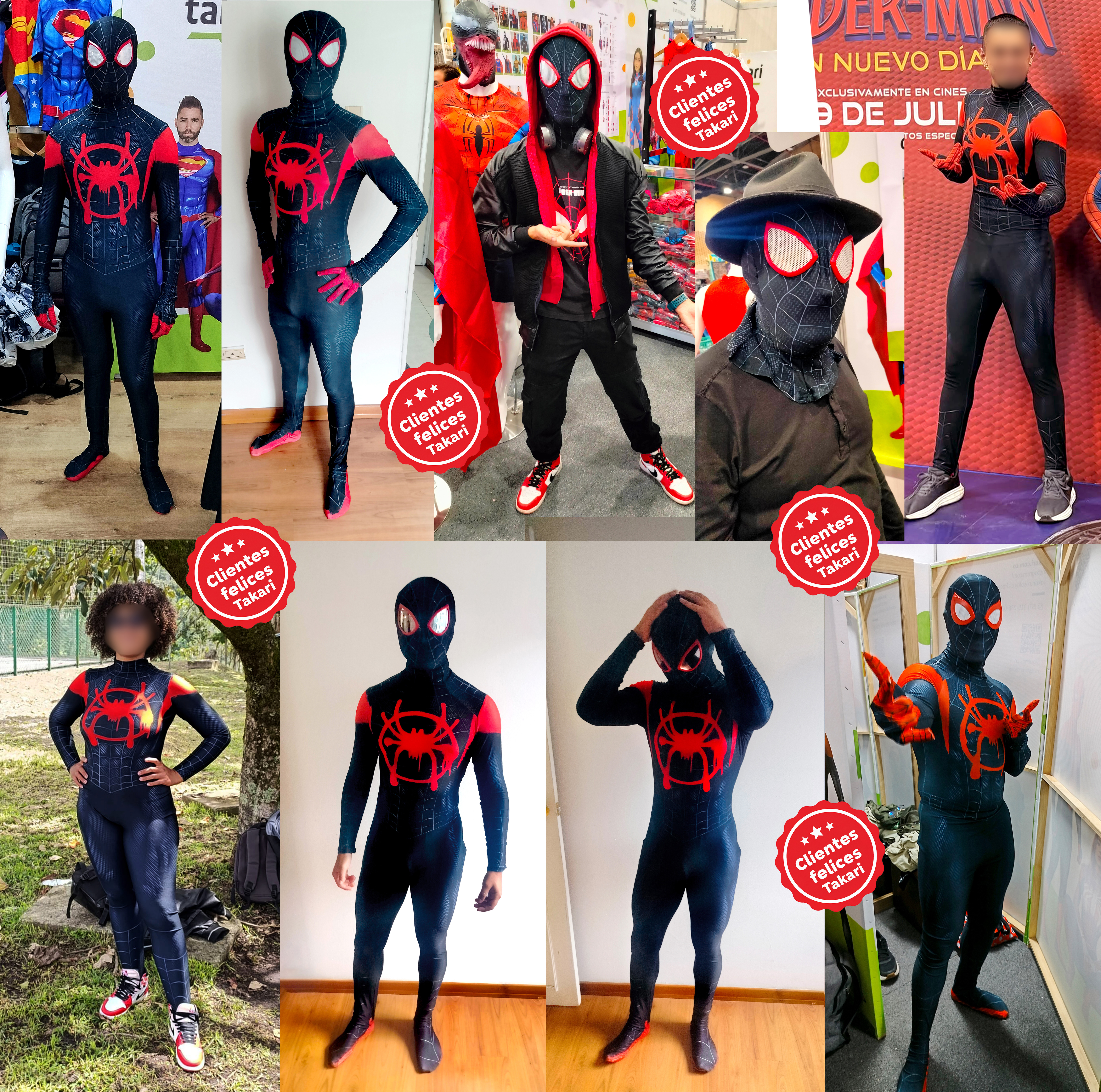 Disfraz Enterizo Cosplay Spiderman Miles Morales sin máscara - Image 3