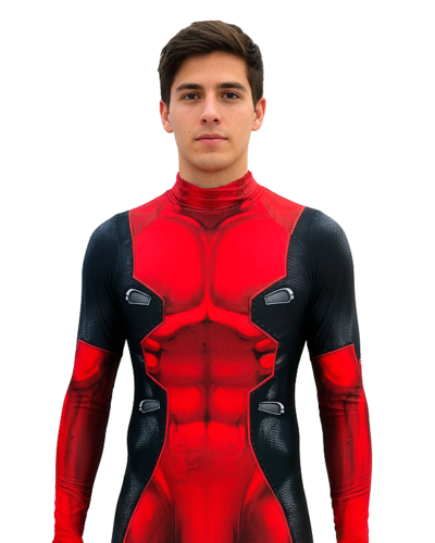 Disfraz Enterizo Cosplay Deadpool Hombre