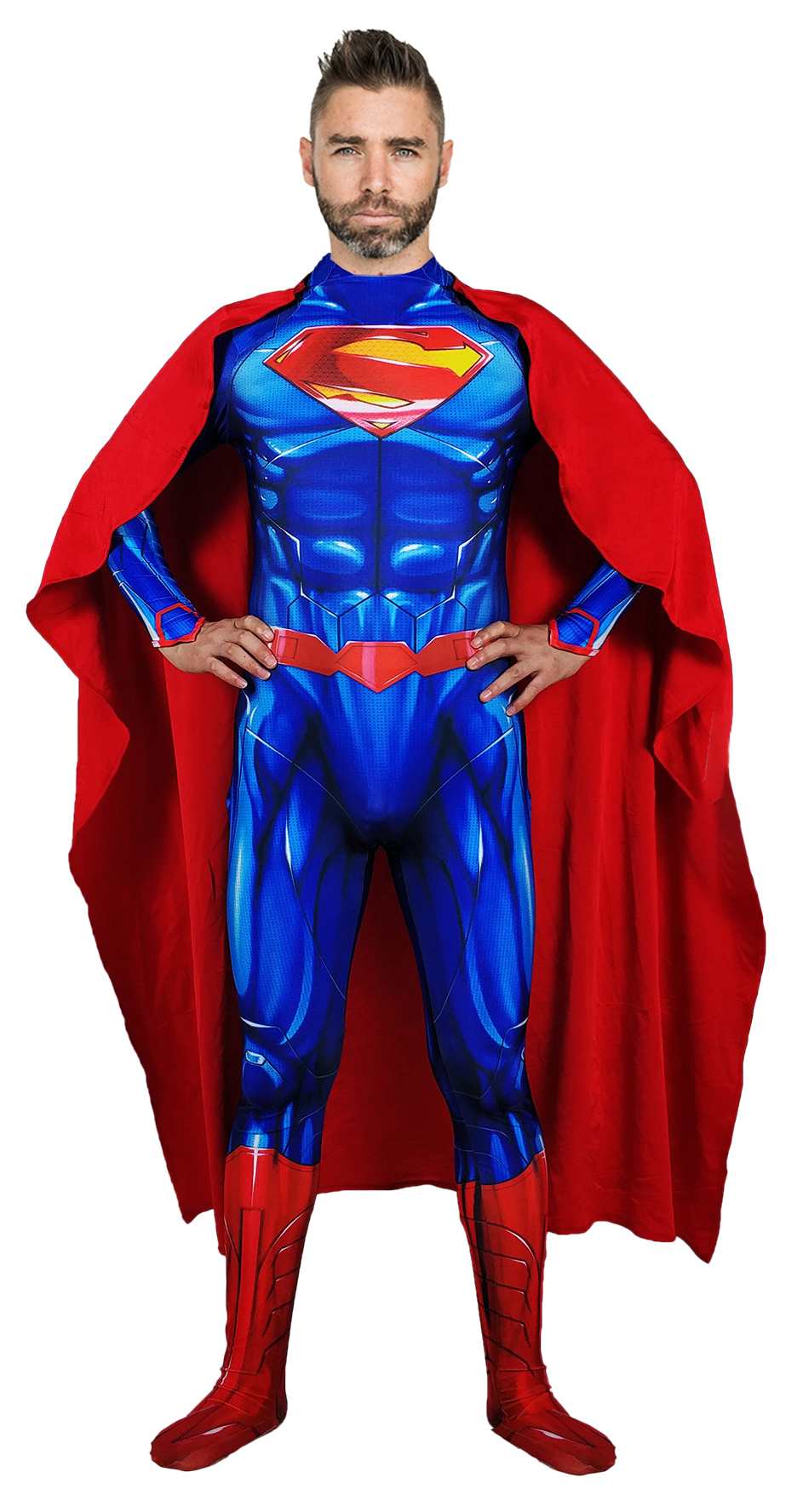 Disfraz Enterizo Cosplay Superman con Capa