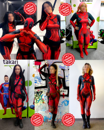 Disfraz Enterizo Cosplay Lady Deadpool - Image 5