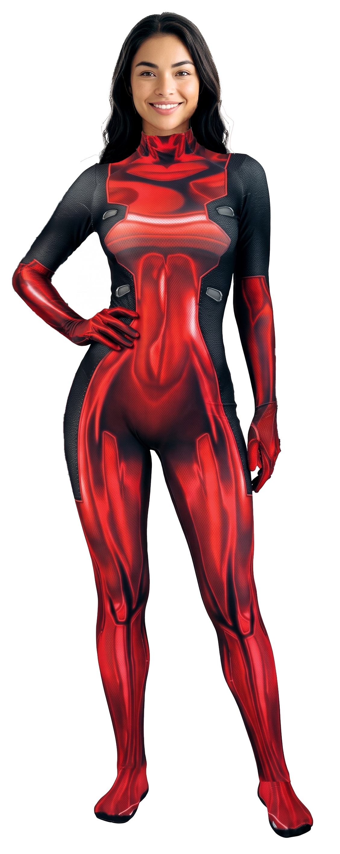Disfraz Enterizo Cosplay Lady Deadpool