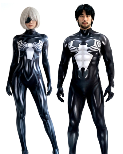 Disfraz Enterizo Cosplay Spiderman Venom Symbiote Sin Mascara - Image 5