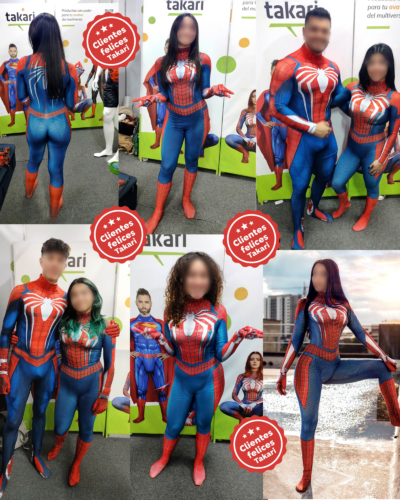 Disfraz Enterizo Cosplay Spiderman PS4 para mujer - Image 4
