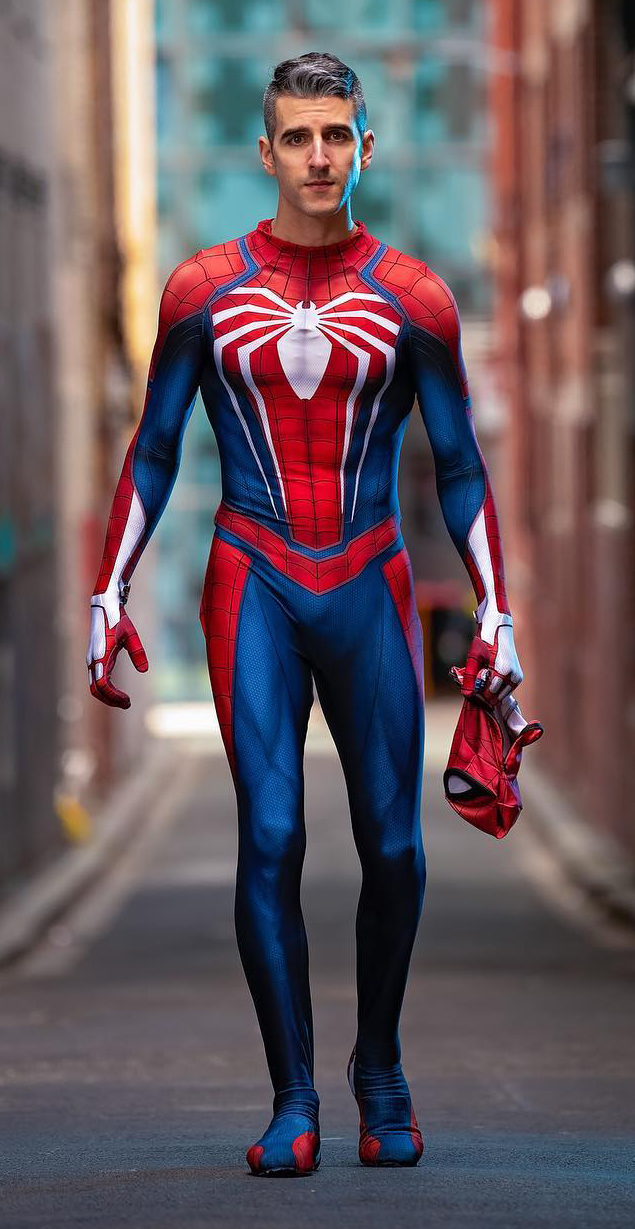Disfraz Enterizo Cosplay Spiderman PS4 Sin máscara - Image 2