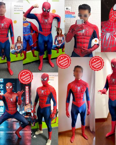 Disfraz Enterizo Cosplay Spiderman Raimi Tobey sin máscara - Image 3
