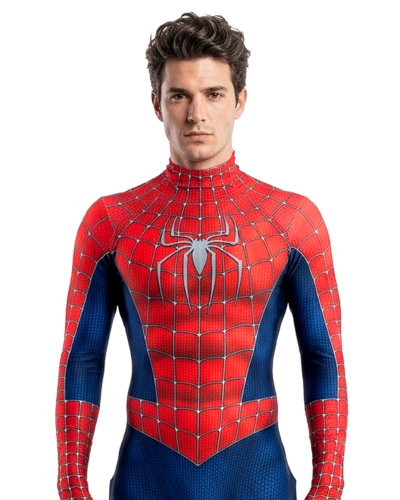 Disfraz Enterizo Cosplay Spiderman Raimi Tobey sin máscara