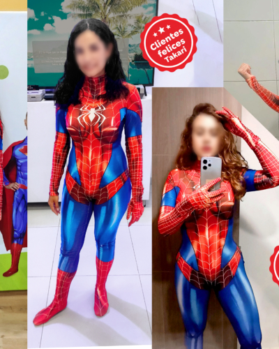 Disfraz Enterizo Cosplay Spiderman Rojo - Image 4