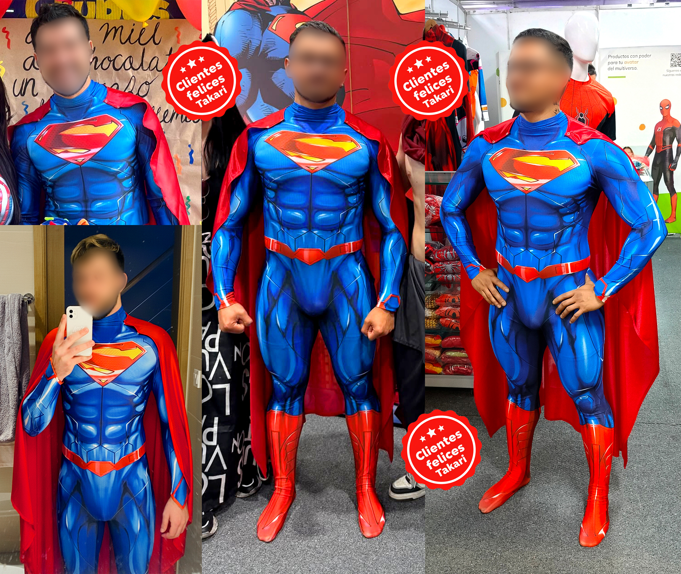 Disfraz Enterizo Cosplay Superman con Capa - Image 2