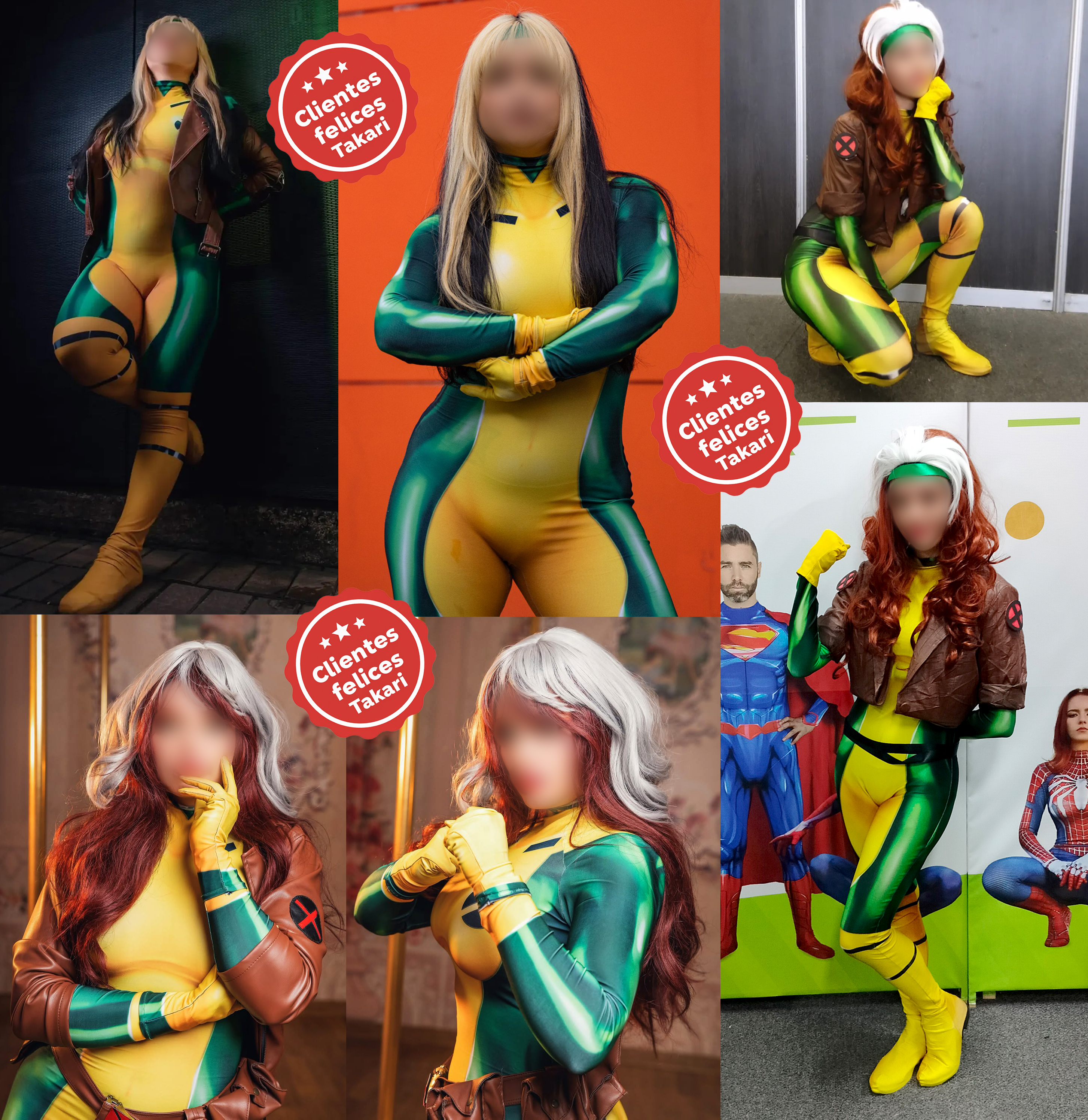 Disfraz Enterizo Cosplay Titania Rogue X-men - Image 4