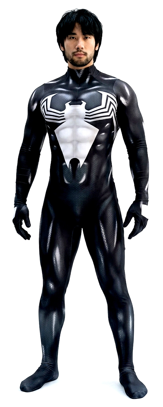 Disfraz Enterizo Cosplay Spiderman Venom Symbiote Sin Mascara