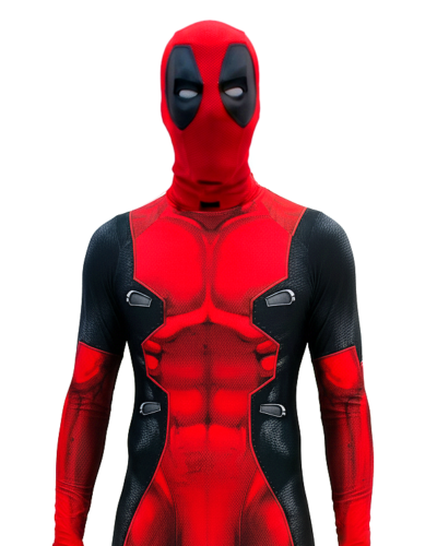 Disfraz Enterizo Cosplay Deadpool Hombre con máscara